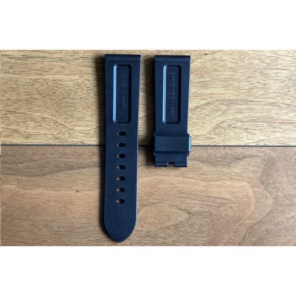 PANERAI パネライ 純正 24mm 尾錠用 ラバー ベルト ブラウン