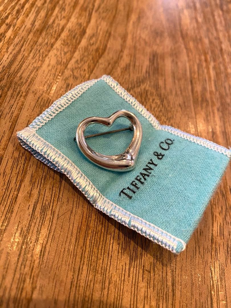 ティファニー　オープンハート　ブローチ