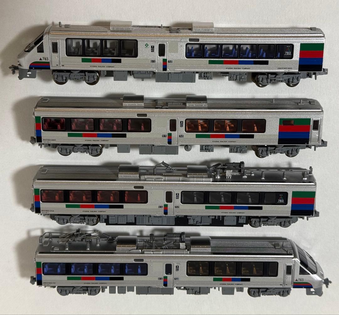 783系 特急にちりん CM33編成 ハイパーサルーン色 スカート拡大 4両