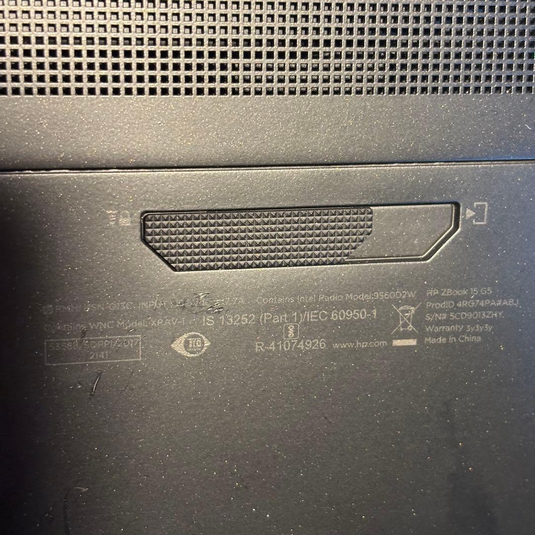 Windowsノート本体 hp zbook 15 g6,i7 8850h,512GB,16BG ram