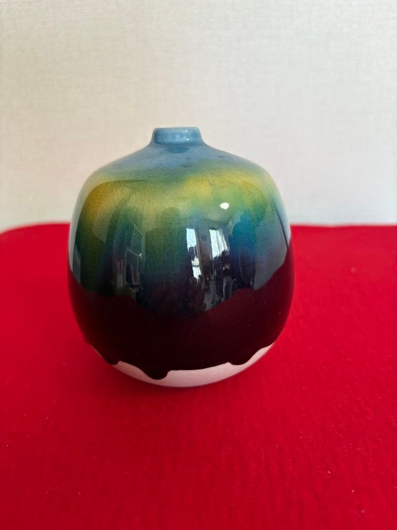 人間国宝 三代 徳田八十吉（正彦銘） 壺 管理T270