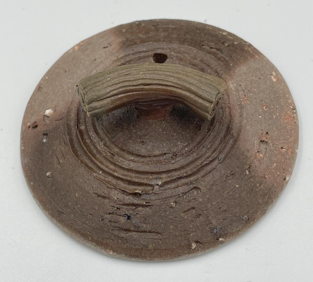 備前焼 武田良昭作 メロン型宝瓶, 8.5cm×10cm×6cm, 伝統工芸