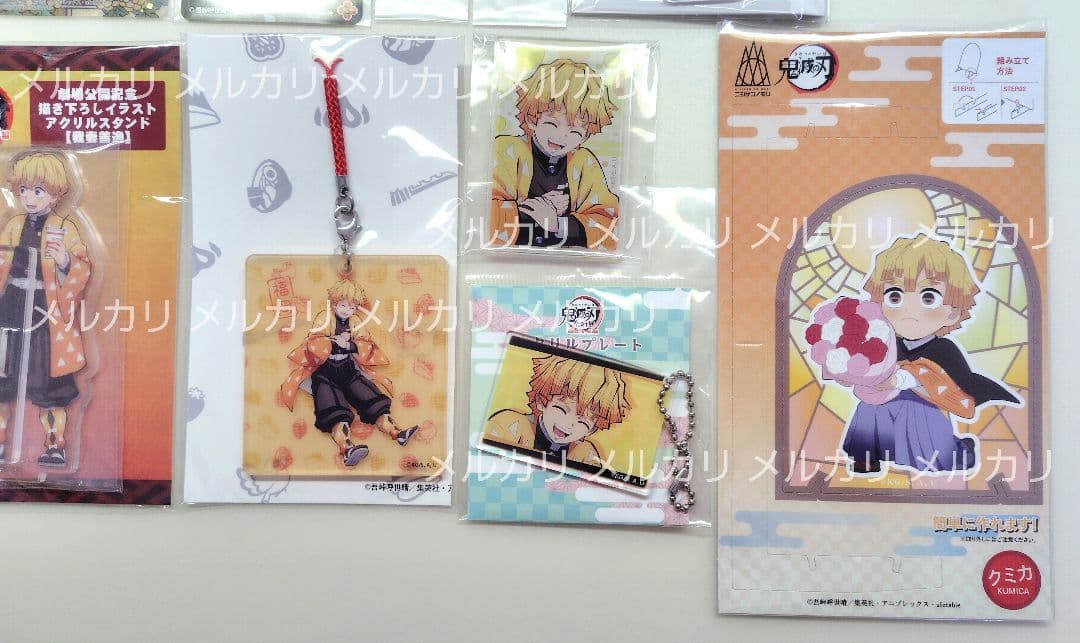 我妻善逸 缶バッジ ラバーストラップ アクリルスタンド まとめ売り