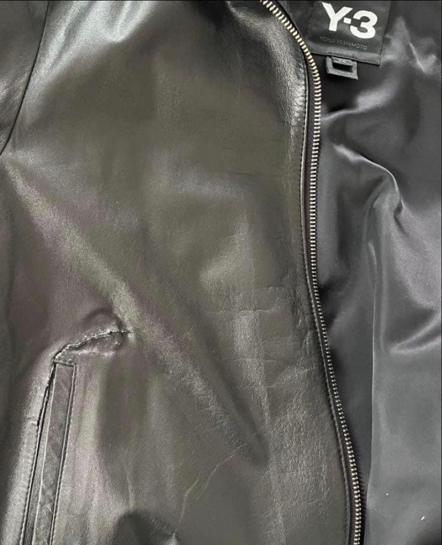 定価12万‼️Y-3ヨウジヤマモト レザージャケット