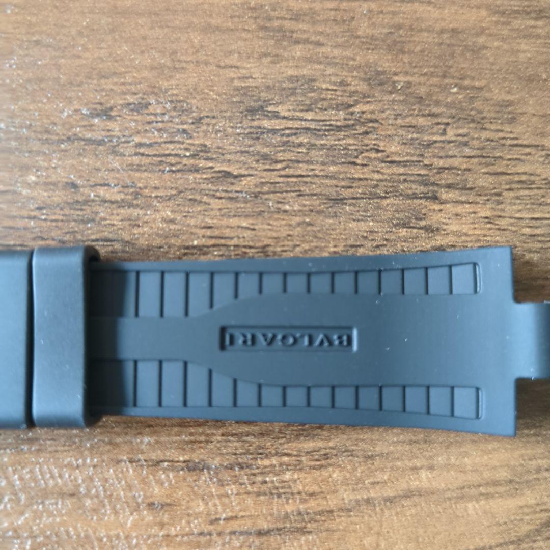 BVLGARI ブラック ラバーベルト新品正規品