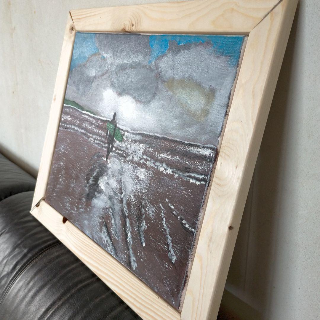 油絵　海（金ヶ浜）