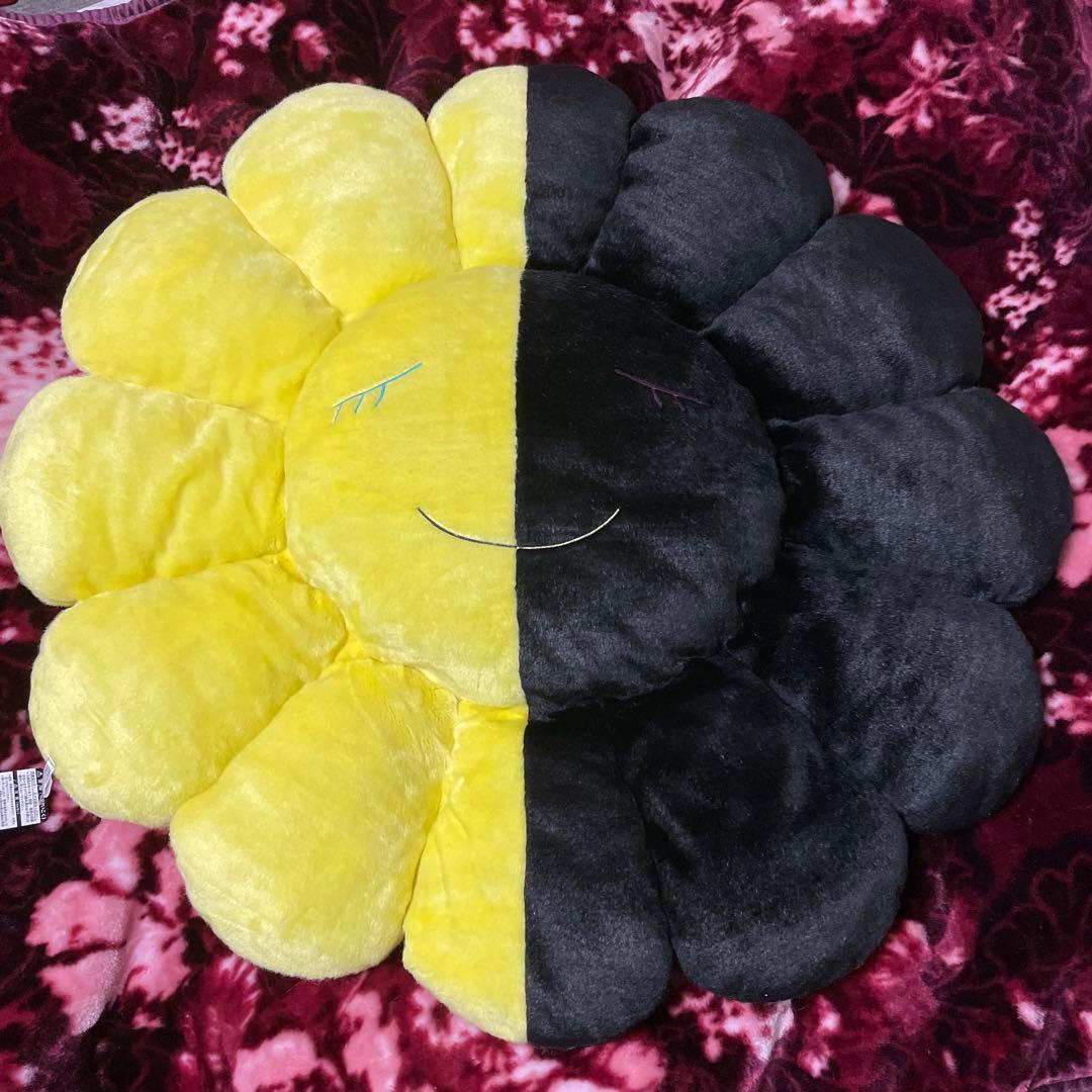 【1m大盤】村上隆TM × ヒカルHIKARU フラワークッション