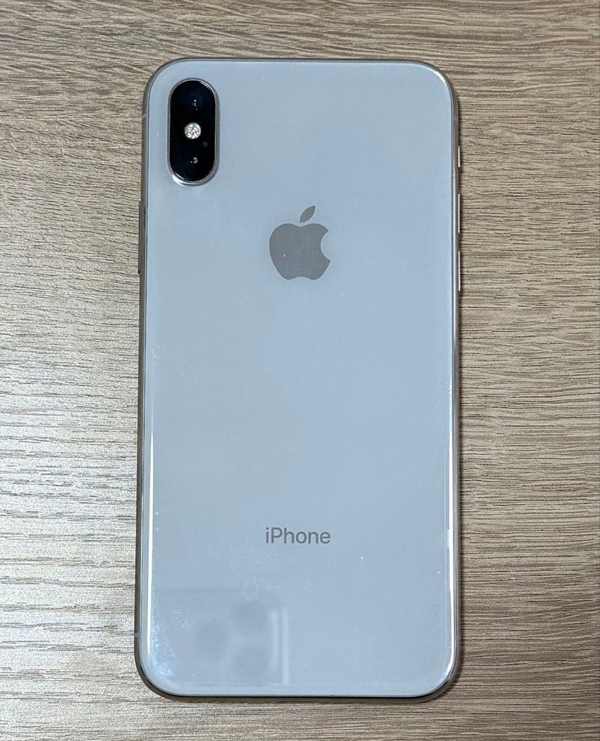 【24時間以内に発送】iPhone X 64GB シルバー 画面ひび割れ有り