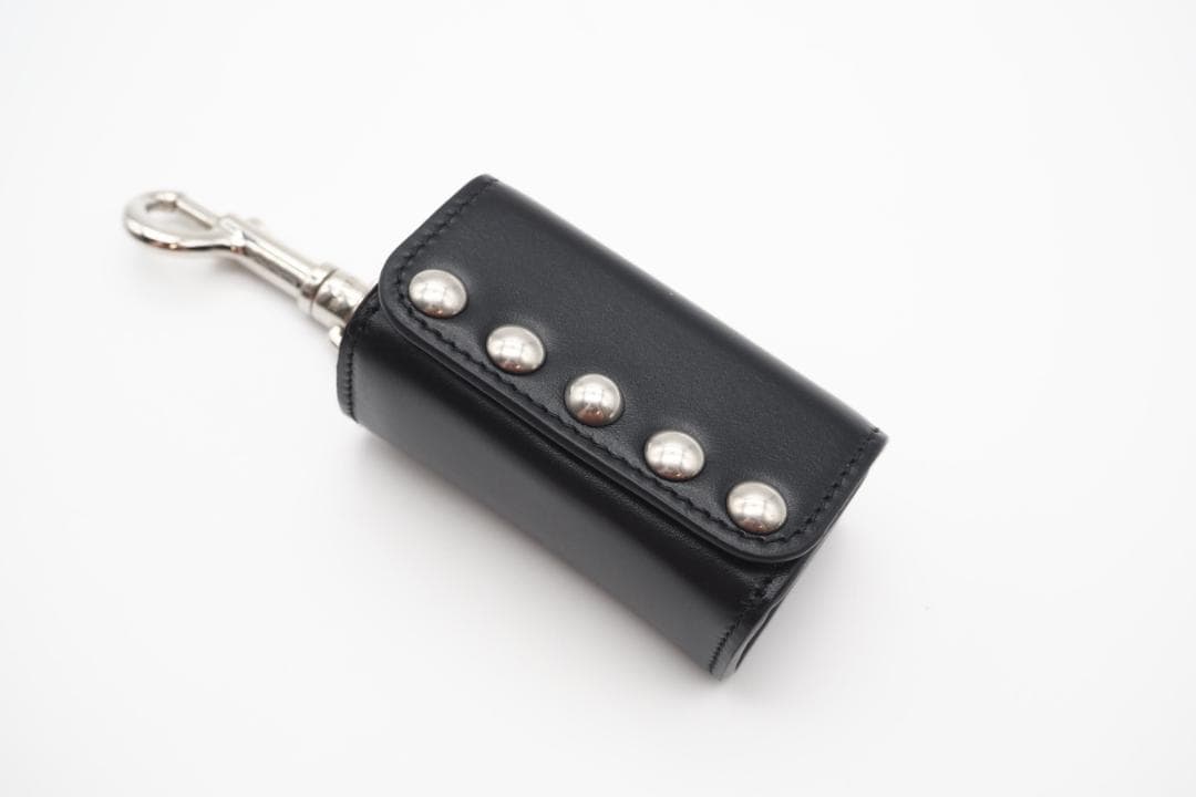 CELINE ポーチ カーフスキンドッグバッグ ホルダー スタッズ付き ブラック