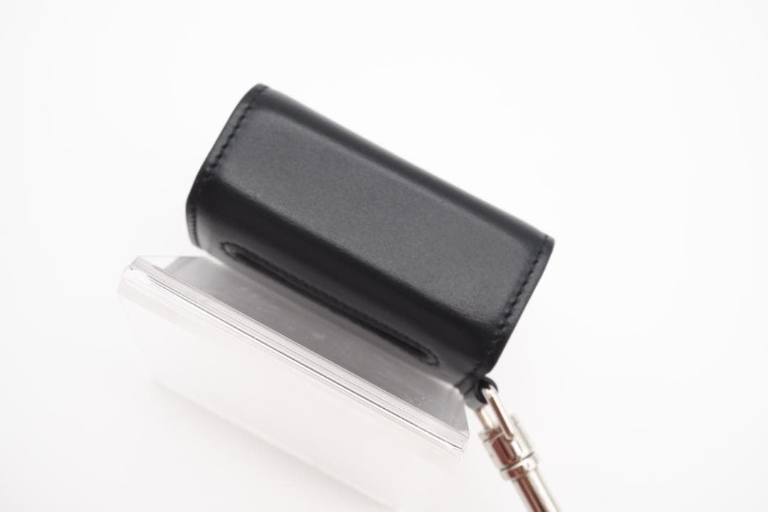 CELINE ポーチ カーフスキンドッグバッグ ホルダー スタッズ付き ブラック