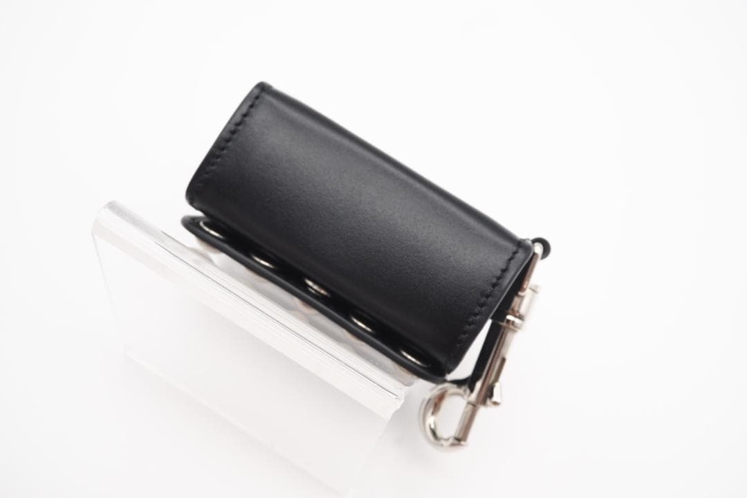 CELINE ポーチ カーフスキンドッグバッグ ホルダー スタッズ付き ブラック