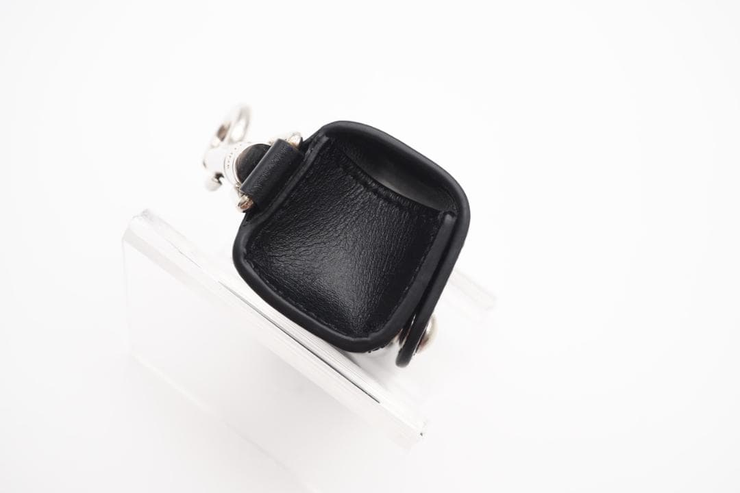 CELINE ポーチ カーフスキンドッグバッグ ホルダー スタッズ付き ブラック