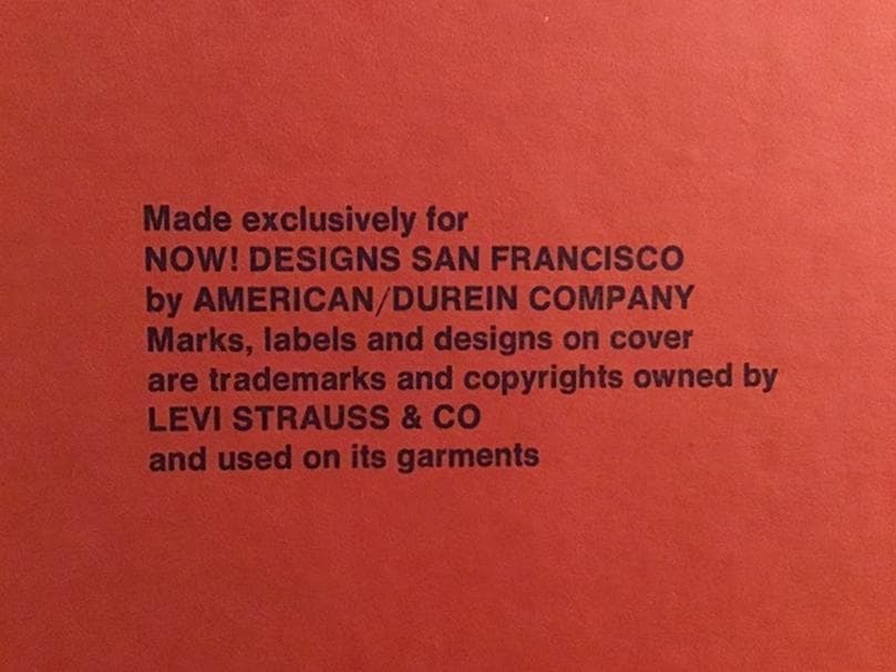 リーバイス501 'e' 8x10バインダー Now! Designs S.F.