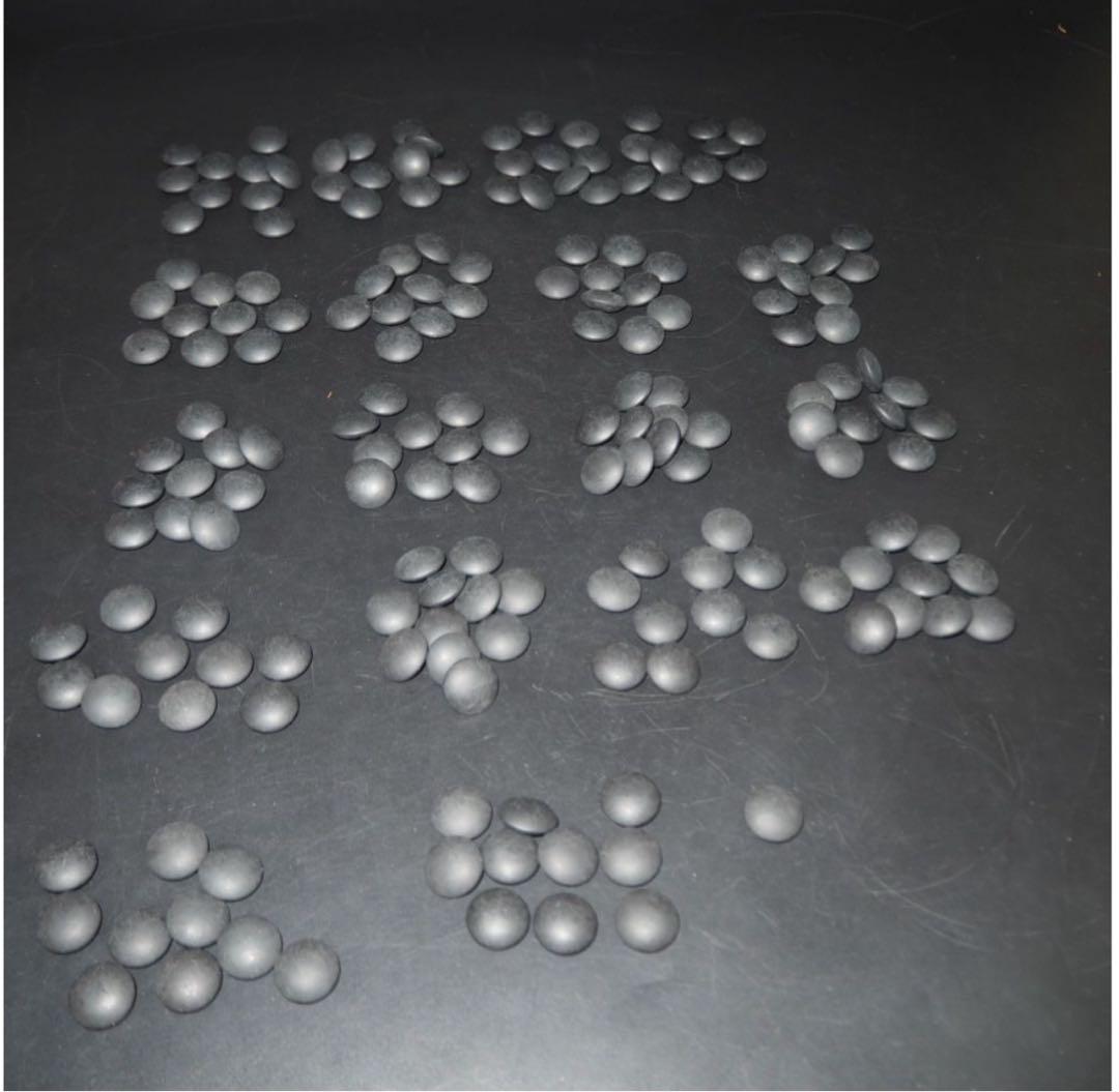 送料無料　日向特製　蛤碁石35号・碁笥セット　旧家蔵出