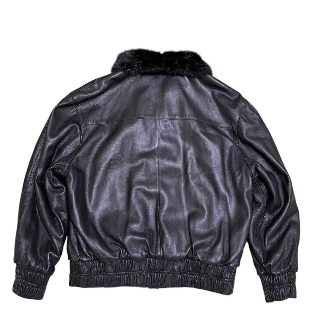 【美品】JINDO ミンク レザー/メンズ ユニセックス/リバーシブルジャケット