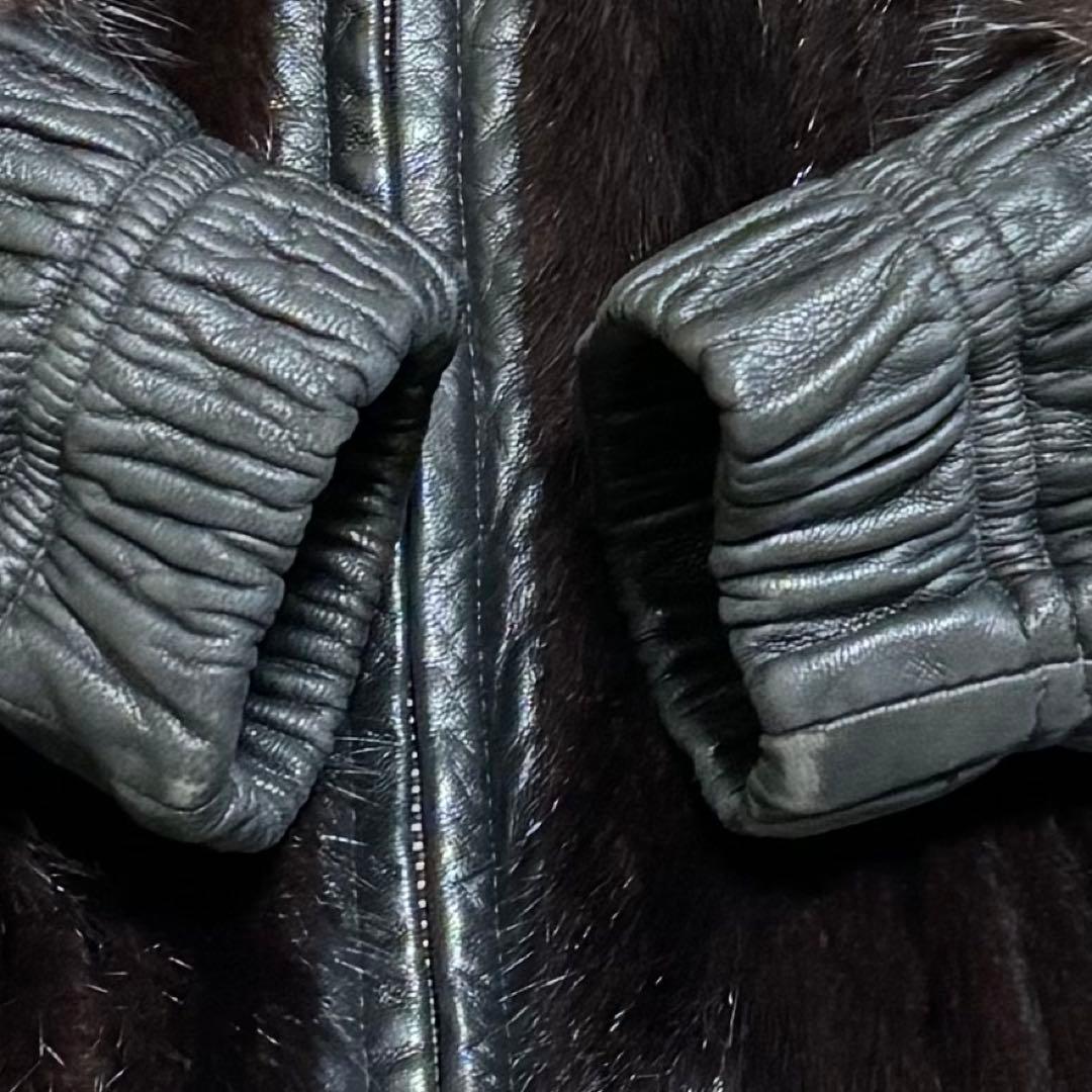 【美品】JINDO ミンク レザー/メンズ ユニセックス/リバーシブルジャケット