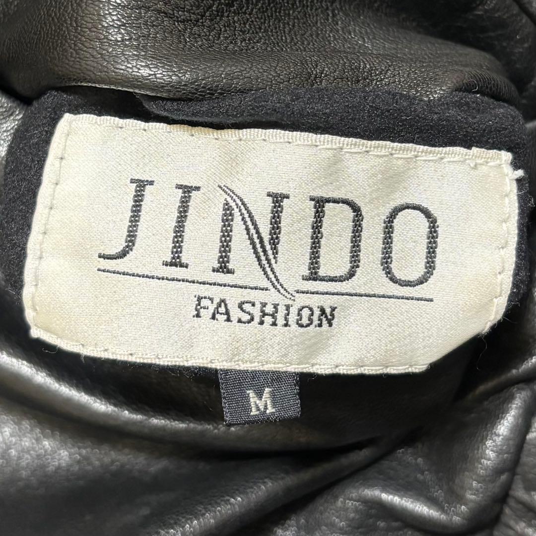 【美品】JINDO ミンク レザー/メンズ ユニセックス/リバーシブルジャケット