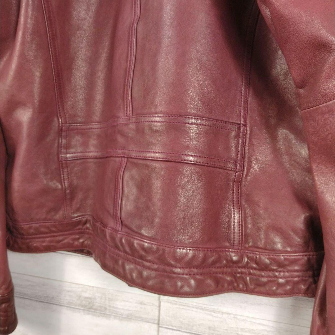 メンズ☆AVIREX　シングルライダース　革ジャン　レザージャケット　上野商会L