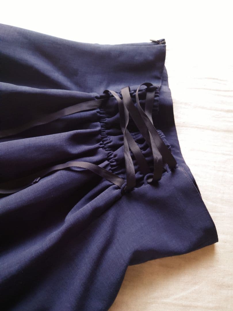 InnocentWorld ハイウエストスカート ネイビー 紺