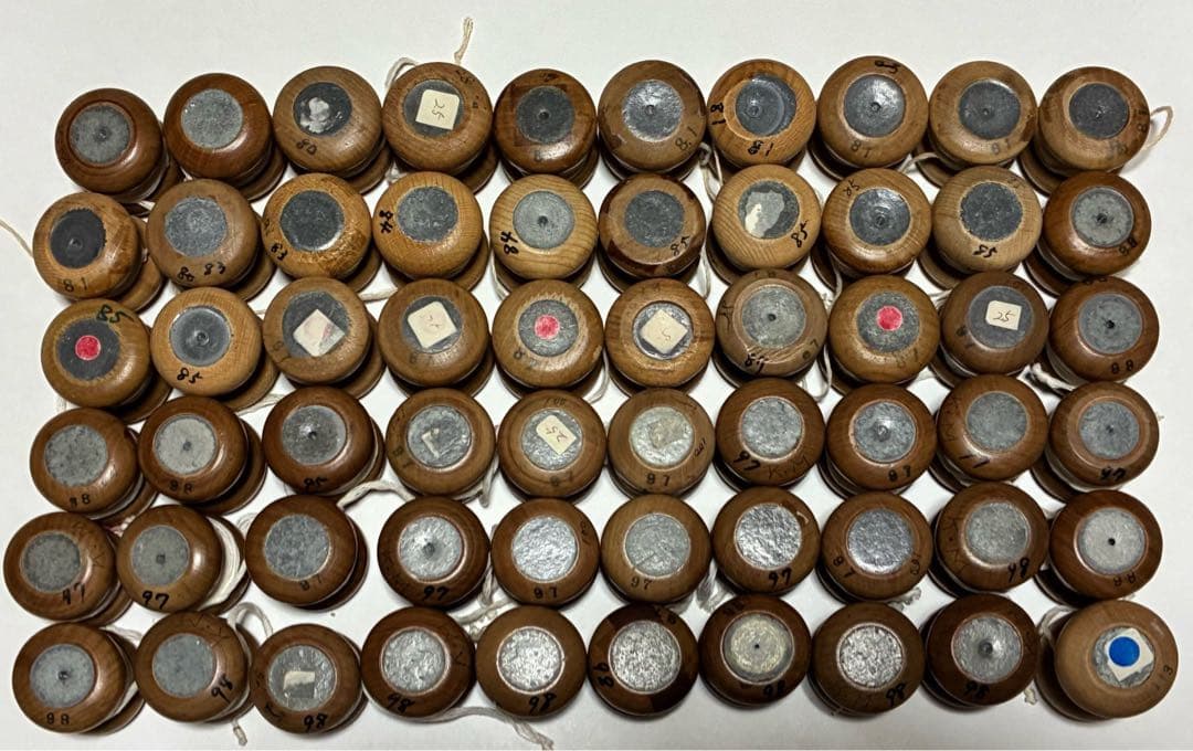 昭和　レトロ　組紐用　組玉　1個90g前後　60個セット　錘　重り