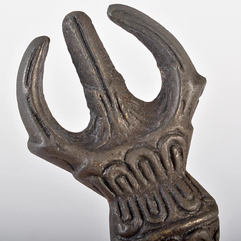 チベット密教法具　古銅　独鈷杵　三鈷杵　金剛杵　2点　木箱付　M　R6562