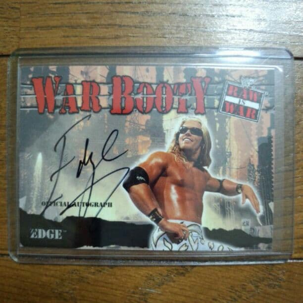 WWE EDGE エッジ 直筆サインカード AUTOGRAPH