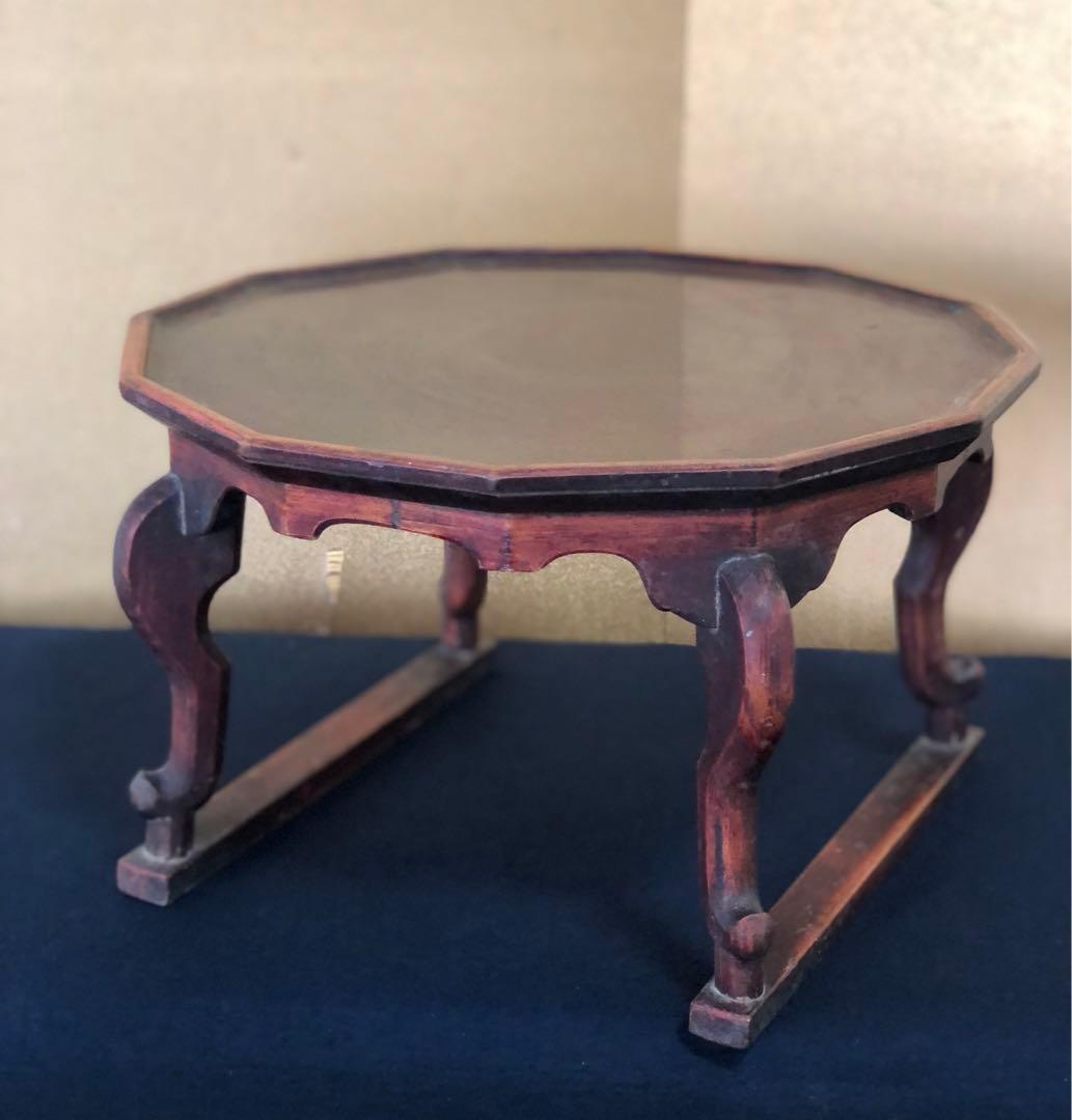 割引❗️《R》李朝 ソバン 李朝膳 十二角膳 虎足 李朝家具　250714E2