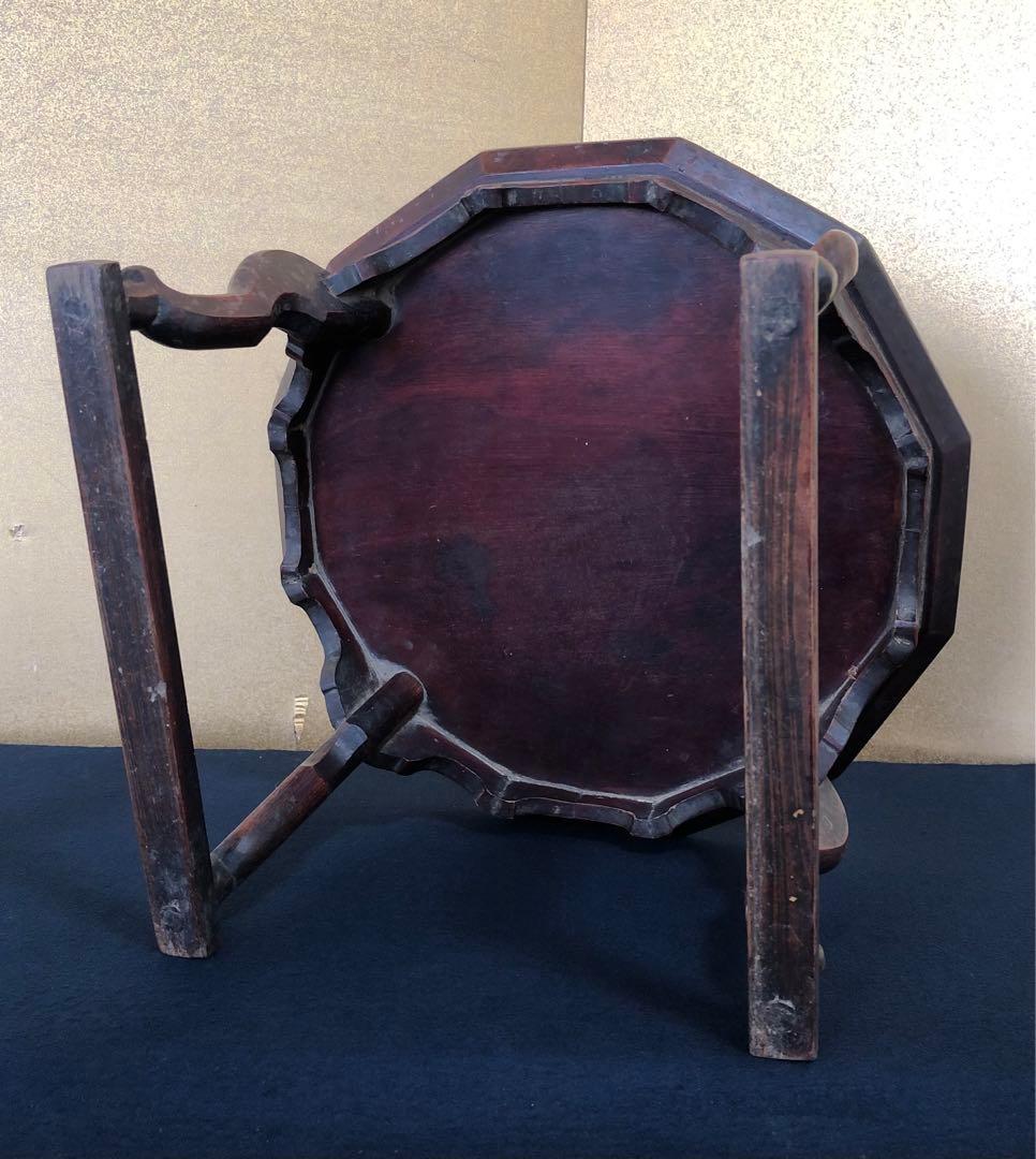 割引❗️《R》李朝 ソバン 李朝膳 十二角膳 虎足 李朝家具　250714E2