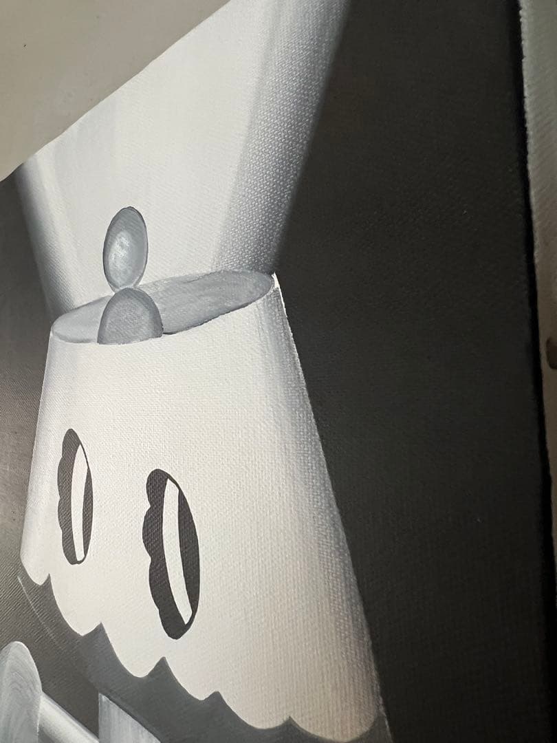 イデタツヒロ TIDE 原画　ANGRY CAT LUMINAIRE アート