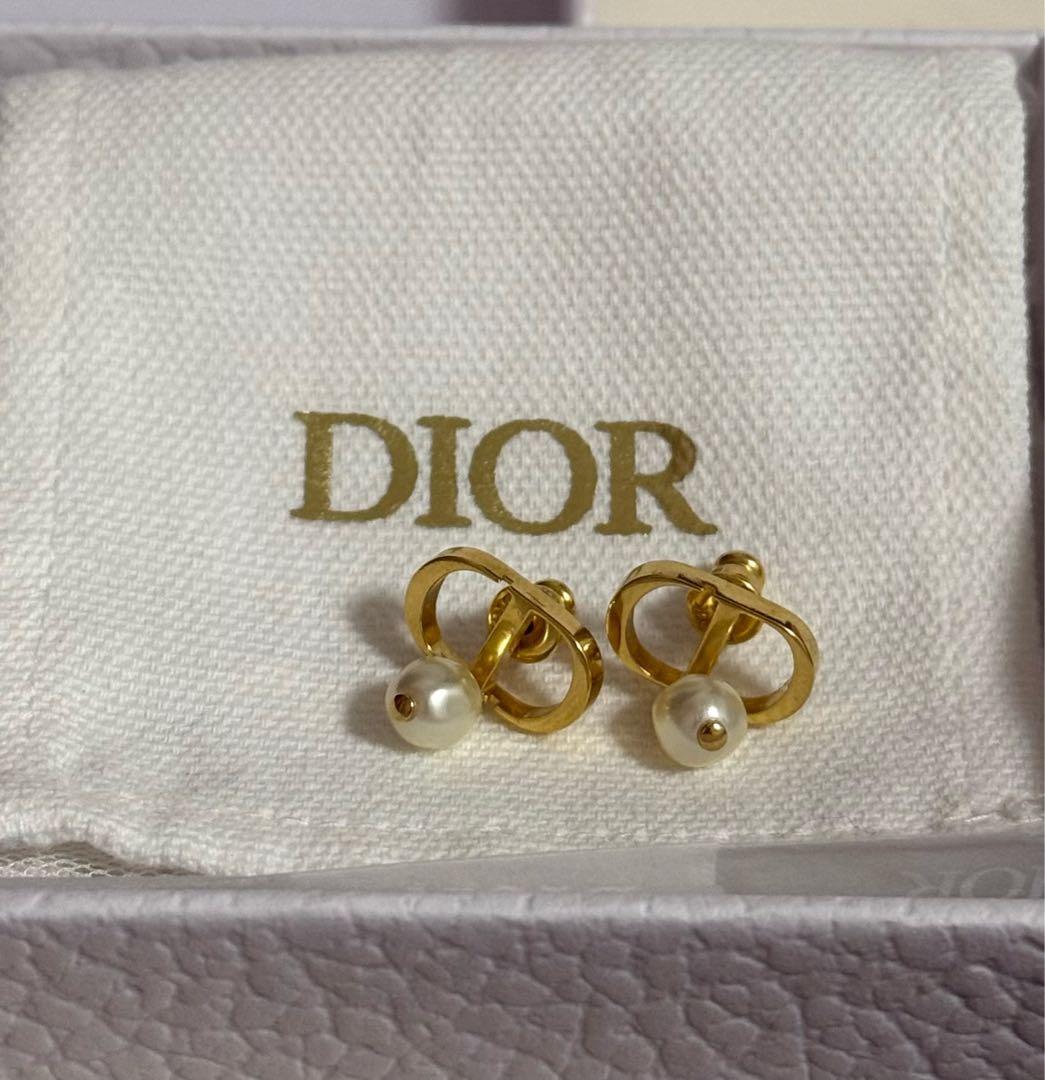 Dior petit cd パールピアス 正規品