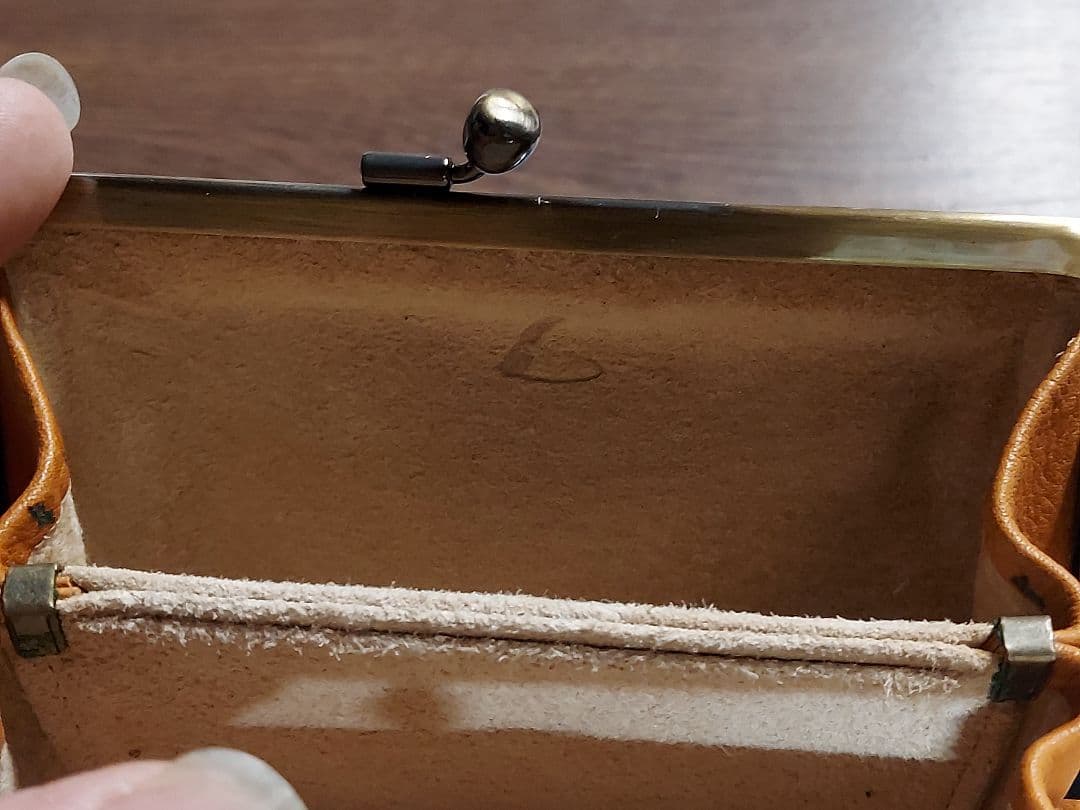 土屋鞄製造所　がま口財布　ブラウン　とてもキレイな状態です