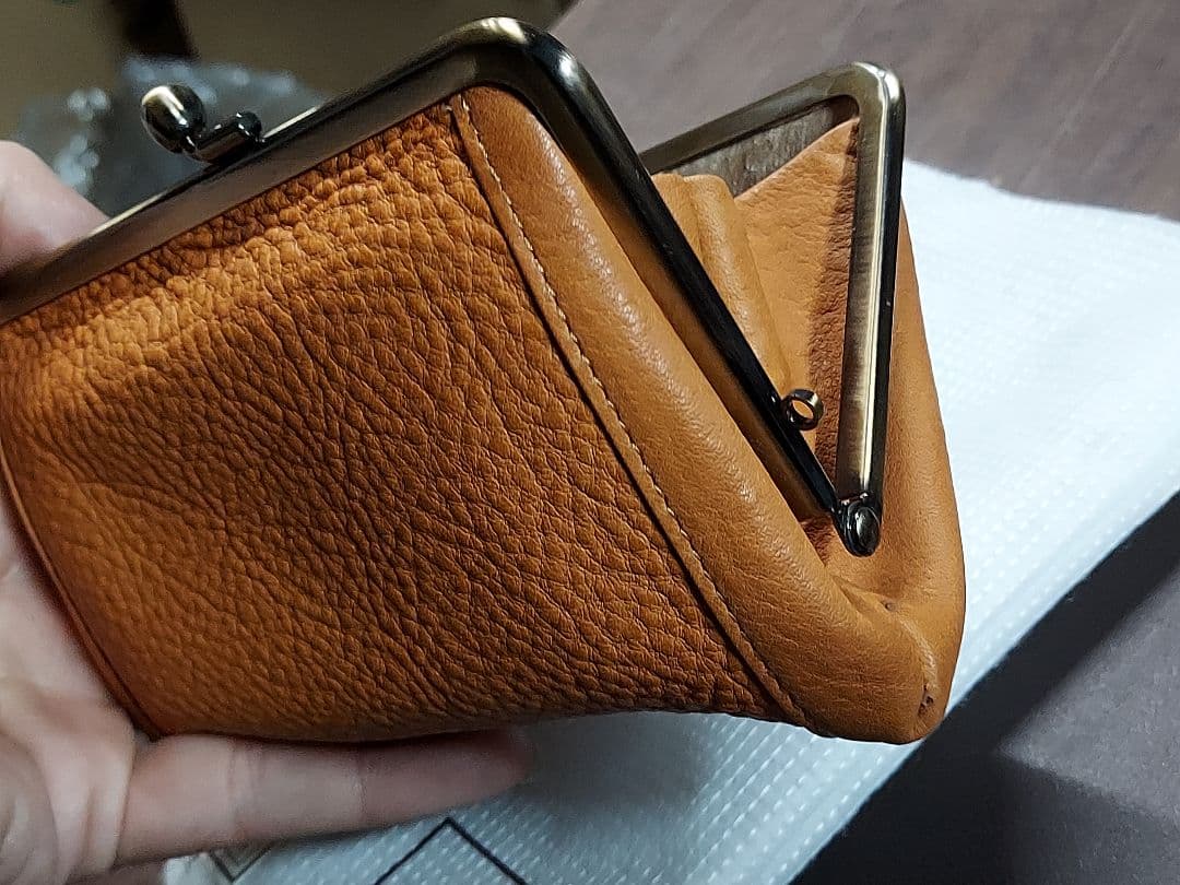 土屋鞄製造所　がま口財布　ブラウン　とてもキレイな状態です