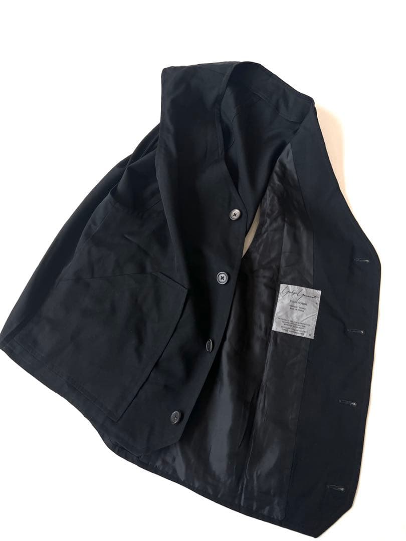 80s希少ヨウジヤマモト プールオム フランス製 ジレ ベスト vintage