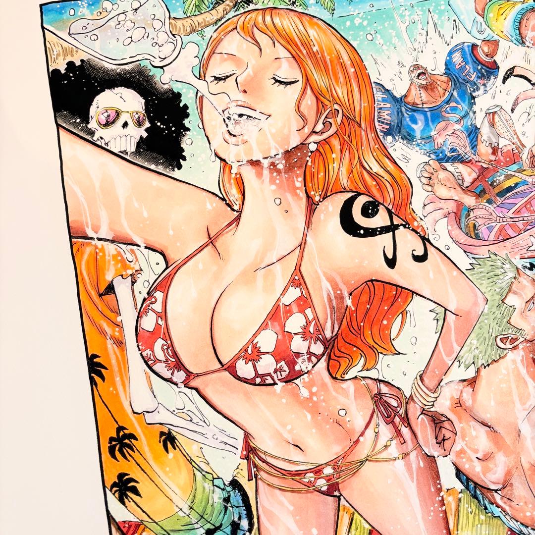 【世界10部限定】集英社マンガアートONE PIECE ワンピース 尾田栄一郎