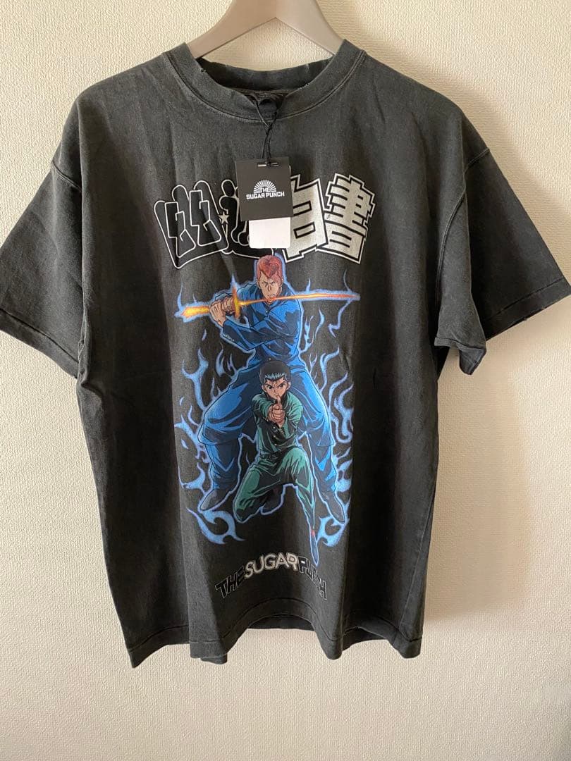 【歳末セール】★新品、タグ付★シュガーパンチ　幽遊白書　Tシャツ　クロ　メンズS