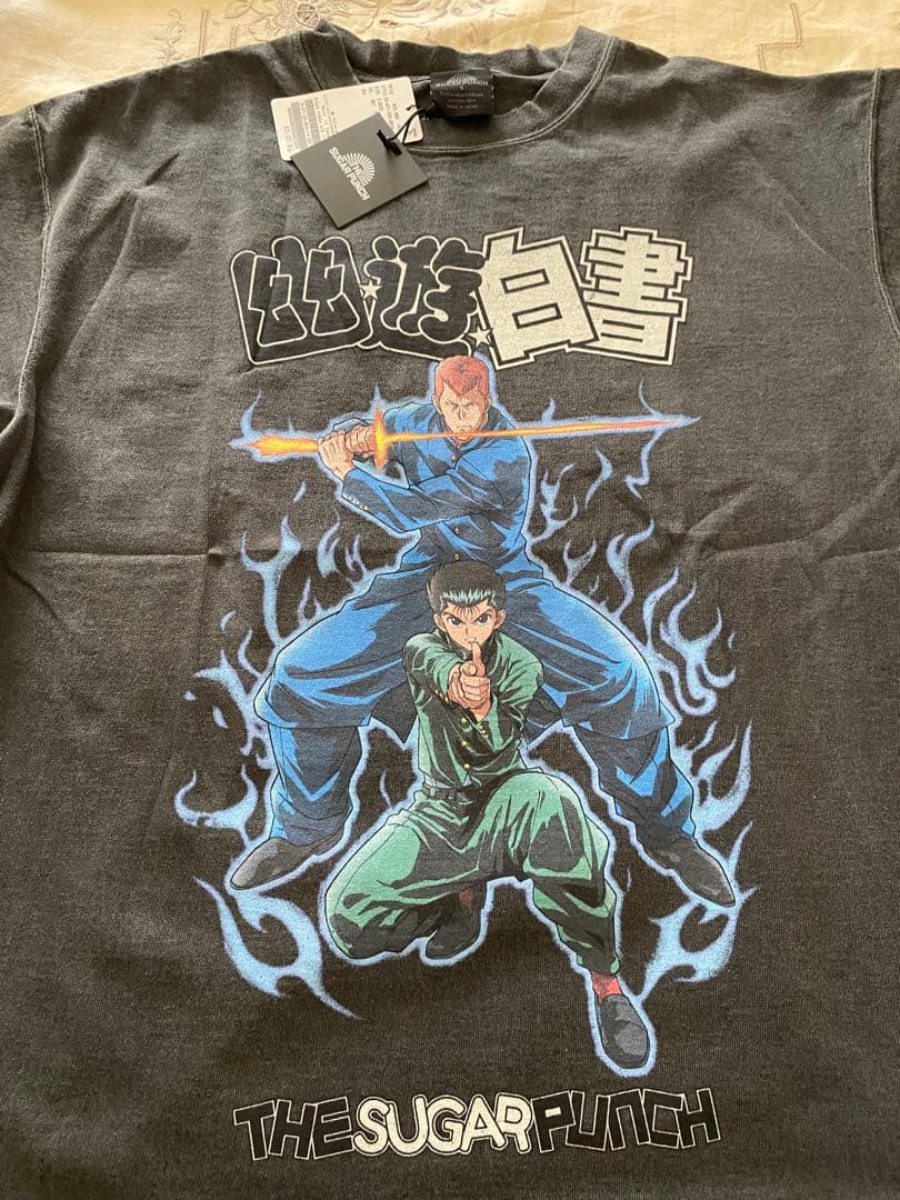 【歳末セール】★新品、タグ付★シュガーパンチ　幽遊白書　Tシャツ　クロ　メンズS