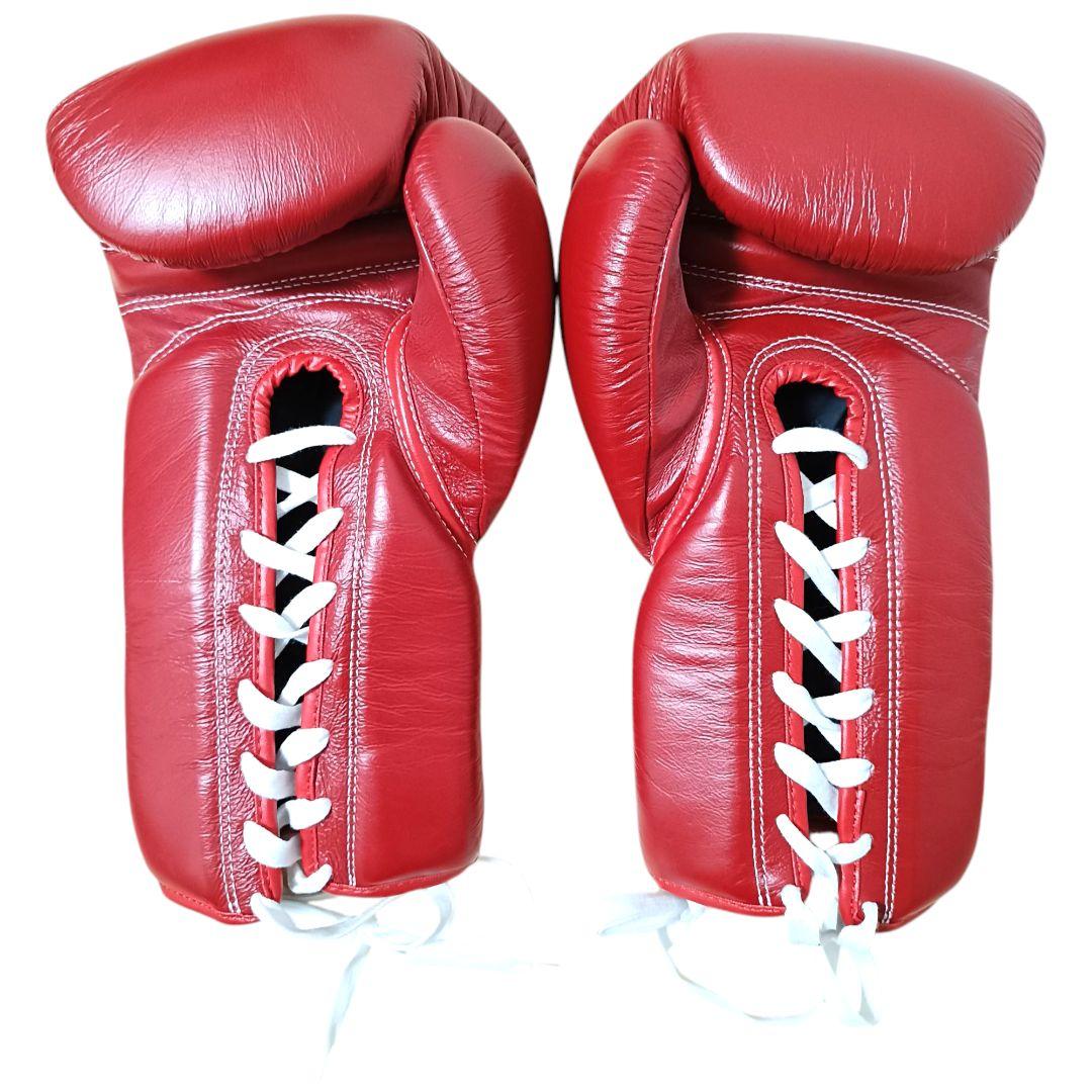 【未使用級】WINDY ウィンディ16オンス 紐式 グローブ レッド 格闘技