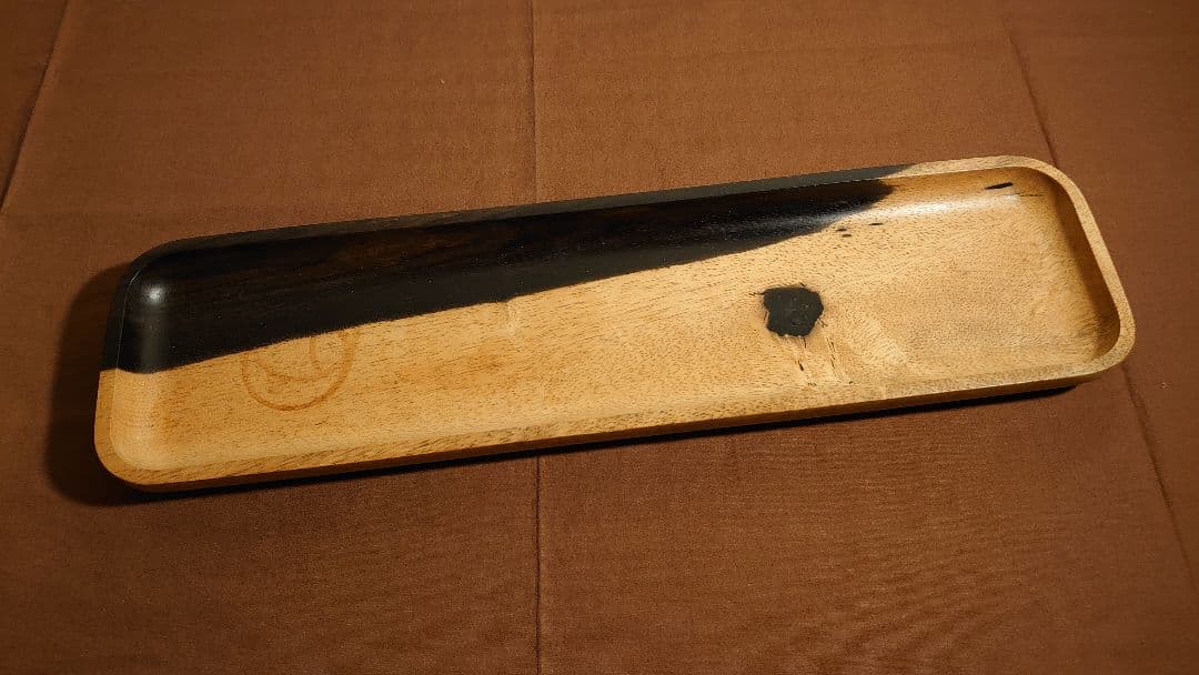 黒柿　煎茶盆　古材　銘木　茶道具　１客