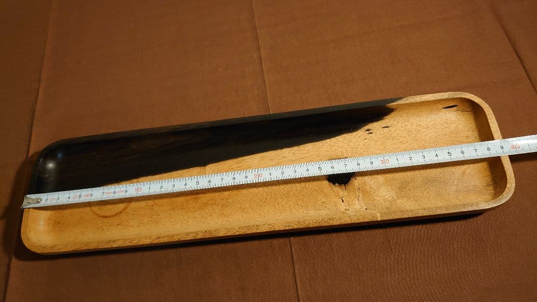 黒柿　煎茶盆　古材　銘木　茶道具　１客