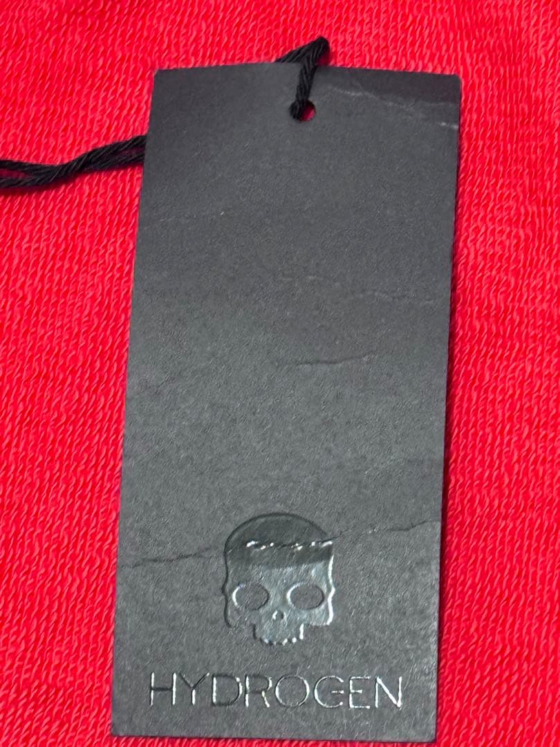 【正規品】HYDROGEN レッド スカル 星 プリント パーカー XL