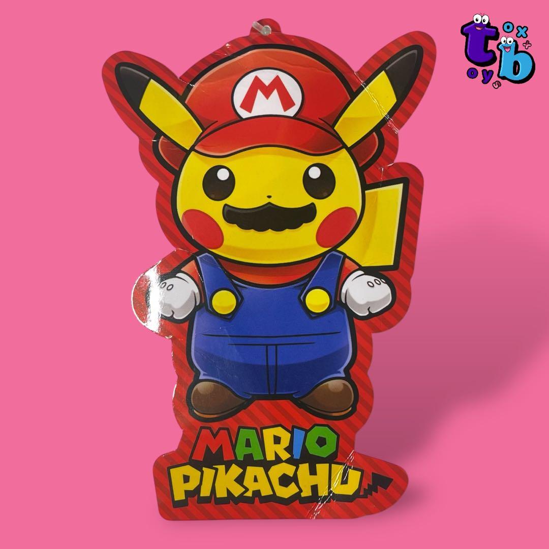 ポケモンセンターオリジナル【マリオピカチュウ タグ付き】ぬいぐるみNo.B671