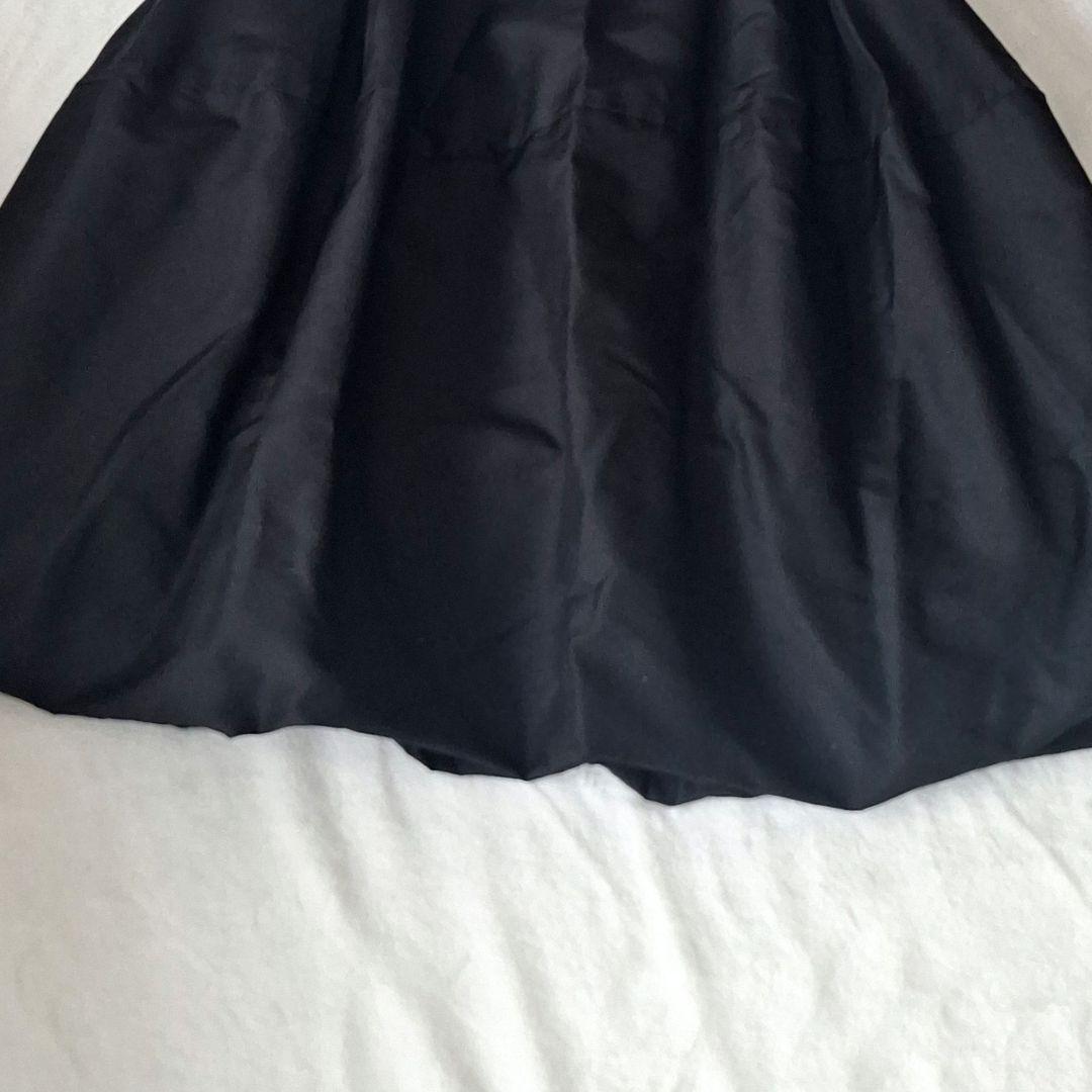フォクシー FOXEY バルーンスカート シルク ブラック XL レディマカロン