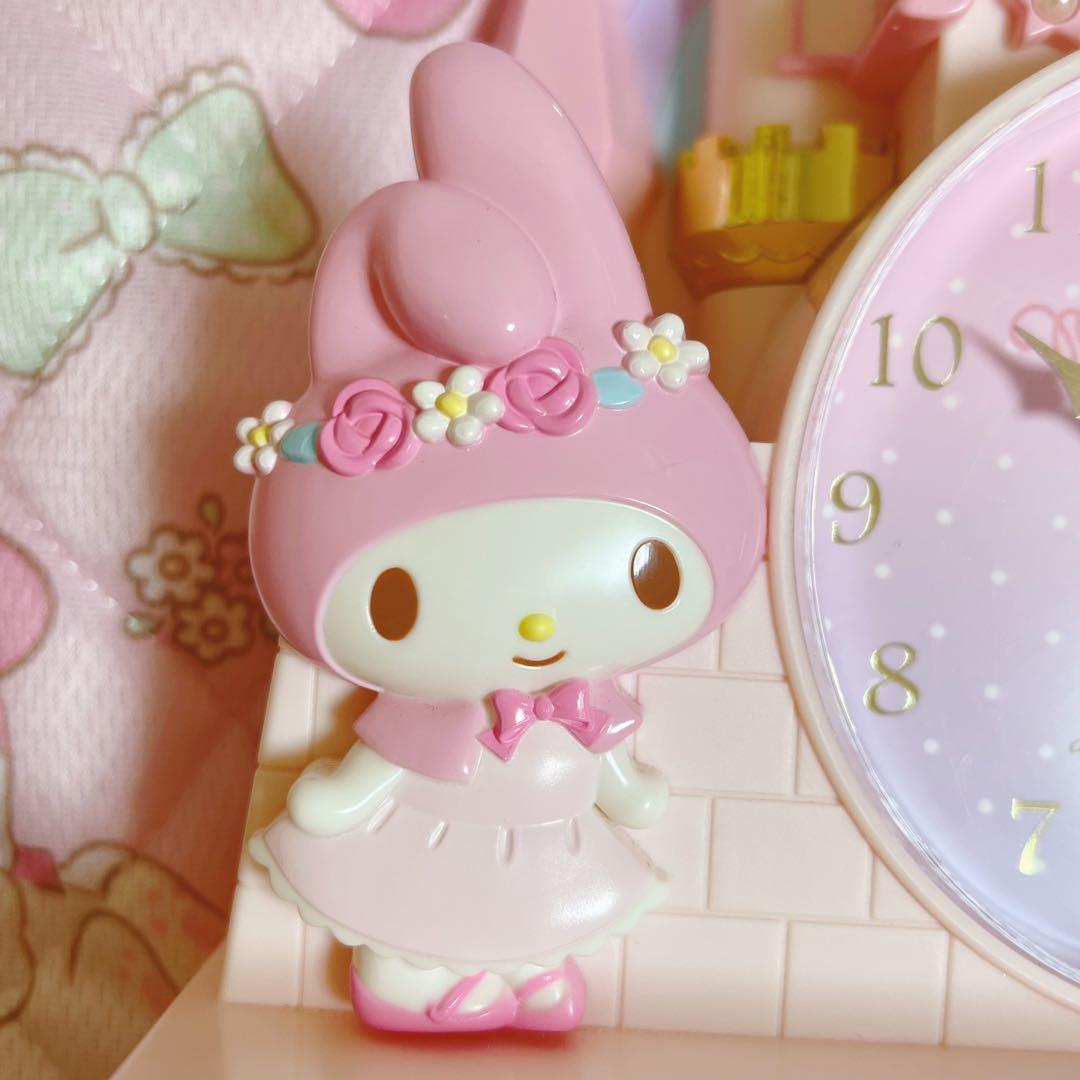 24時間限定お値下げ【レア】マイメロ　お城型　チェスト付きクロック　置き時計