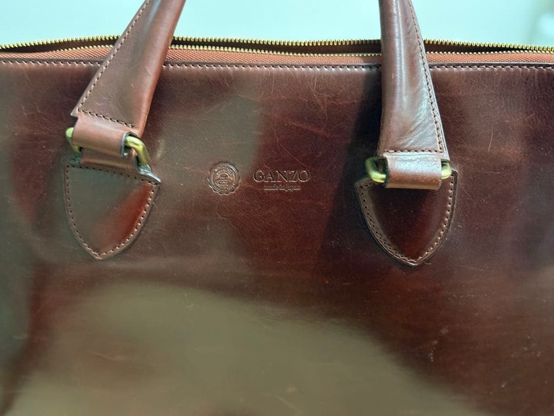 美品✨ GANZO GUD ブリーフケース カーフレザー ボルドー　保存袋付き