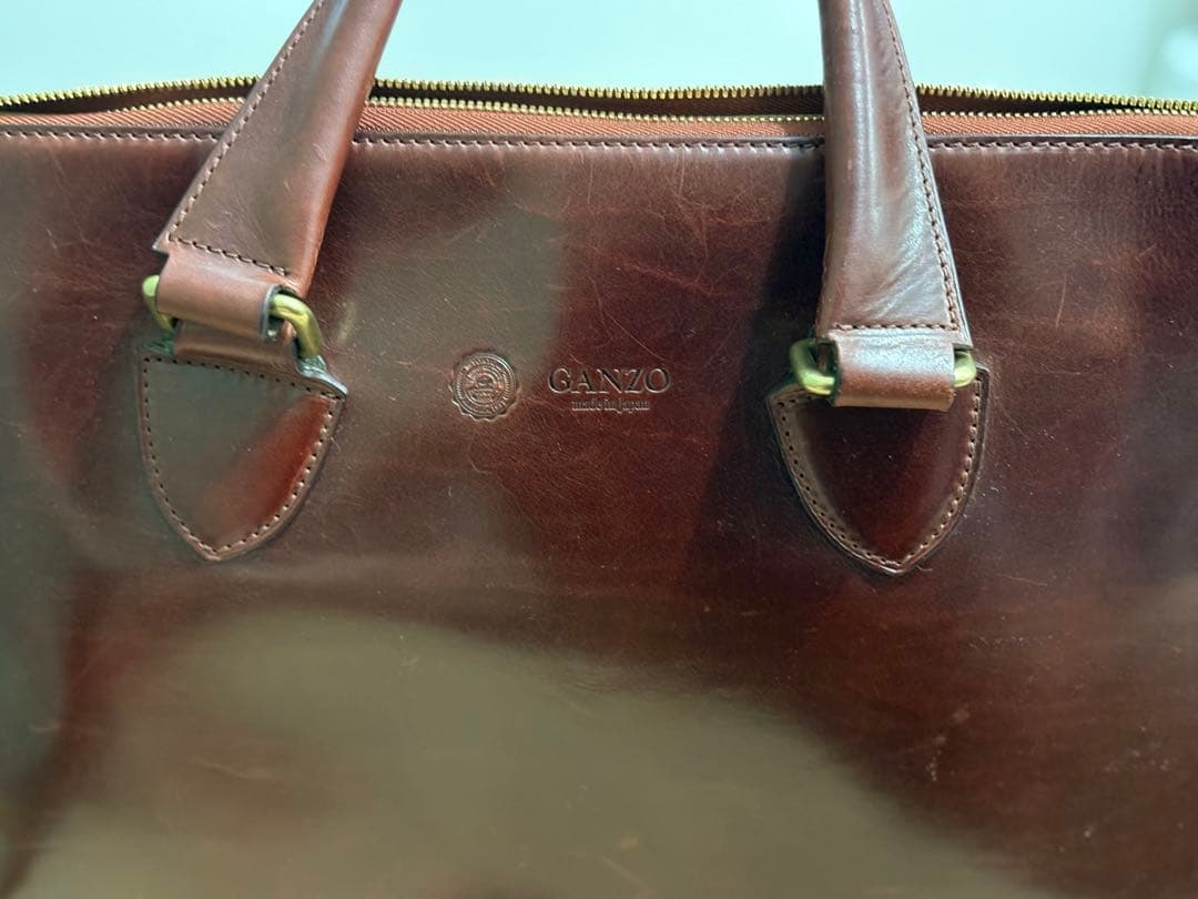 美品✨ GANZO GUD ブリーフケース カーフレザー ボルドー　保存袋付き