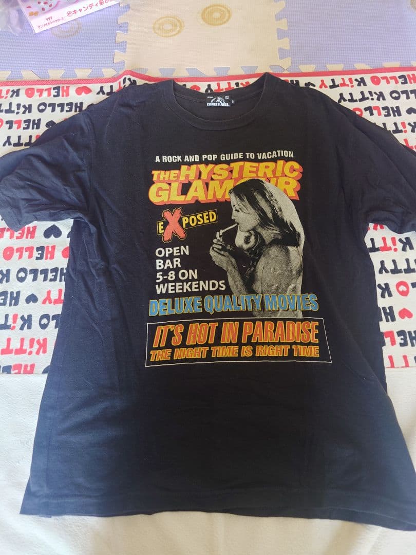 ほぼ未使用HYSTERIC GLAMOUR プリントTシャツ Sサイズ ブラック