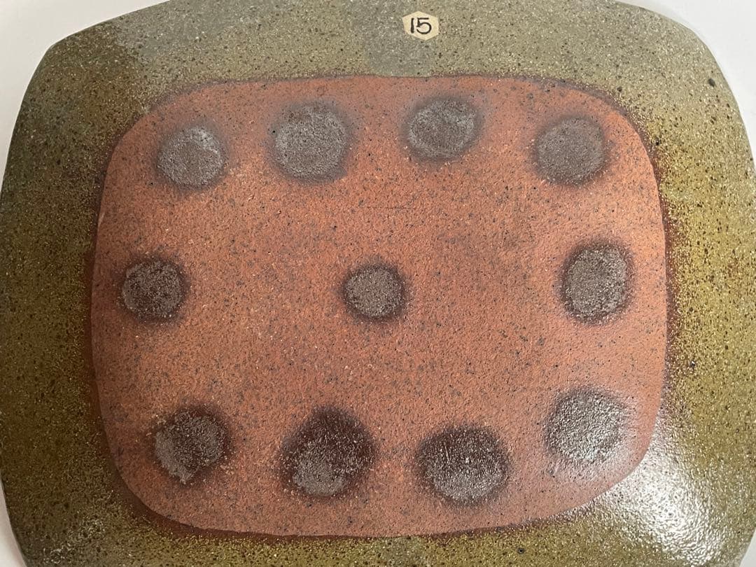 陶芸家　船木研兒　船木研児　舩木　赤絵　春夏秋冬　大鉢　オーバル皿　角皿