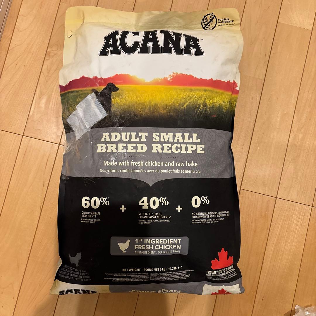 訳あり！ACANA アカナドックフード　アダルトスモールブリードレシピ 6kg