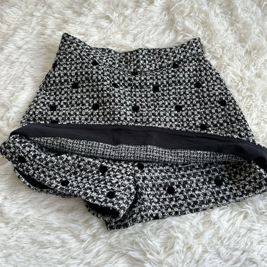 ✨大人気✨シェリエ ドットツイードレディキュロット