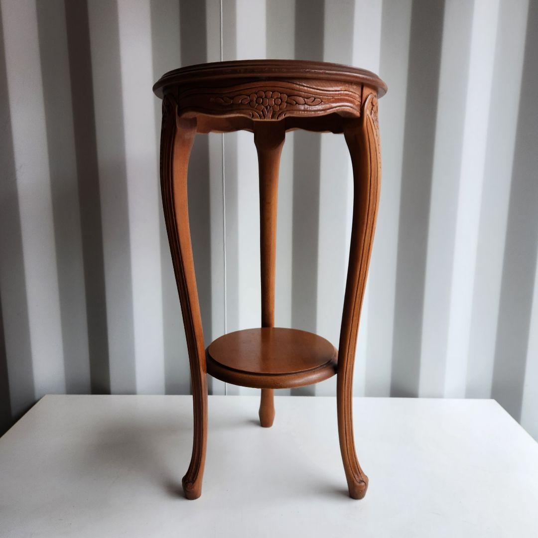 希少　アンティーク　猫脚　コンソールテーブル　サイドテーブル　花台